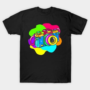 Neon Hippy 80s 90s Costume Retro Vintage T-Shirt